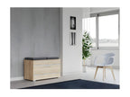 ALMORA - Shoe cabinet - 85x45x35 cm - Shoe bench - Hallway - Shoe storage - 4 niches, 2 cushions