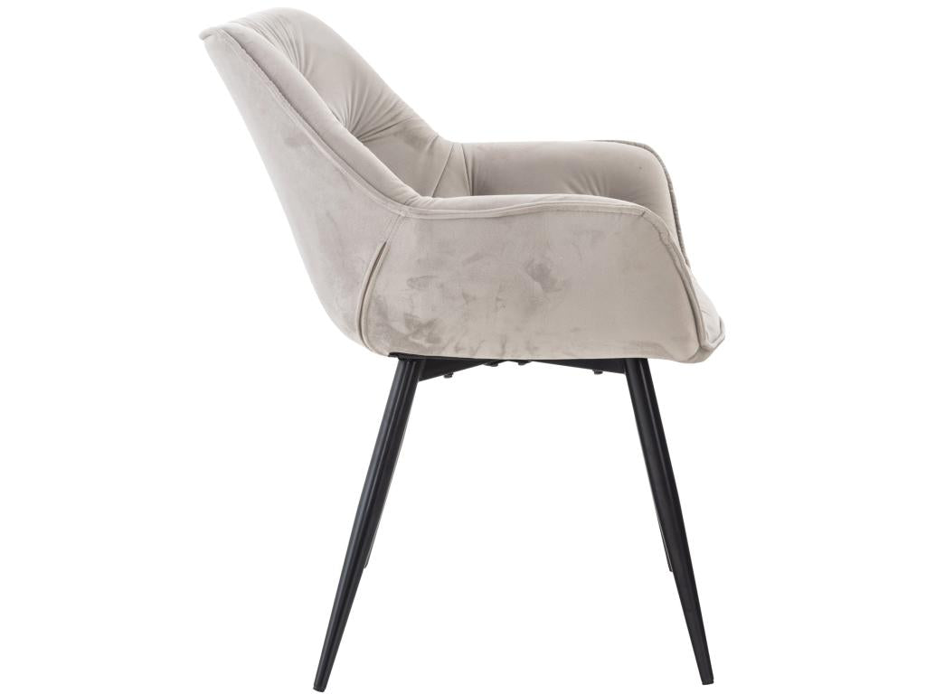 Grey dressing table chair 58x67x82 cm FAL10526