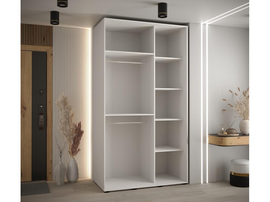 Doucezen 5-Door Sliding Wardrobe 235.2/140/60 2 Doors White/Doucezen/Black