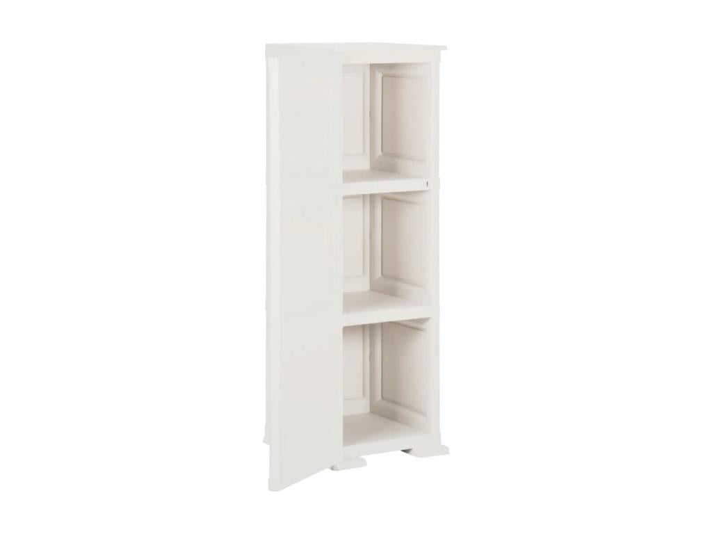 Plastic cabinet 40x43x125 with white angora wood design