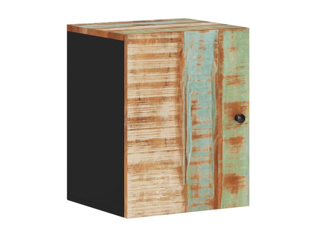 Wall-mounted bathroom cabinet 38x33x48 reclaimed wood