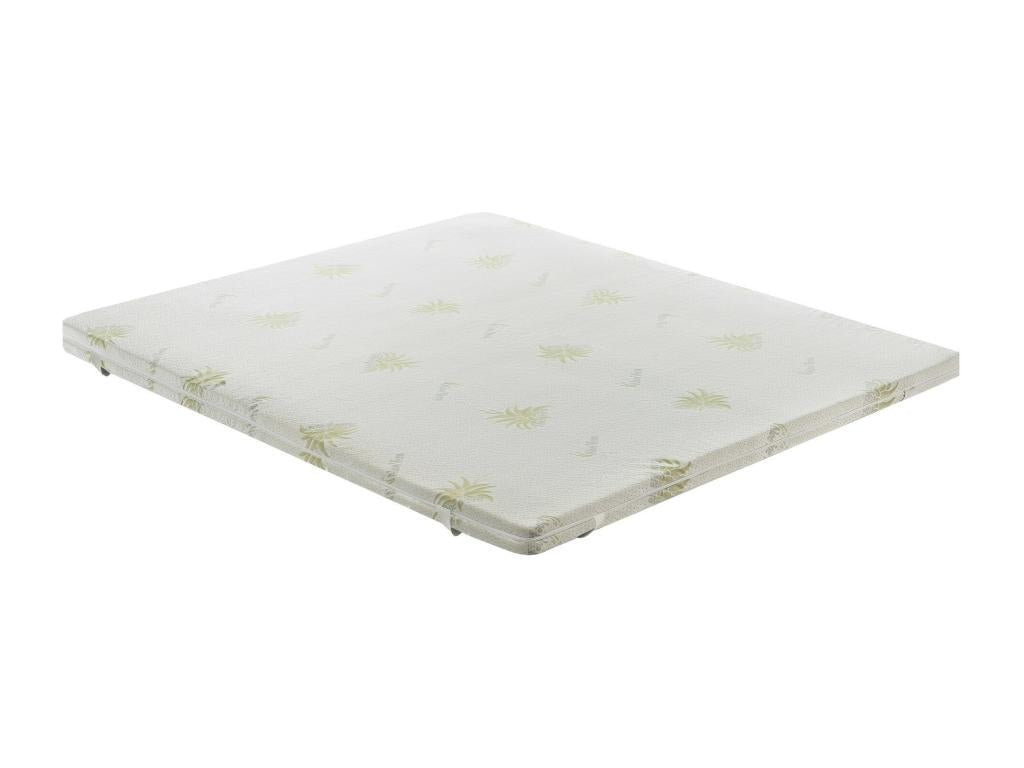 Meubiana - Memory foam mattress topper - 10 cm thick - Removable aloe cover Meubiana 140x200