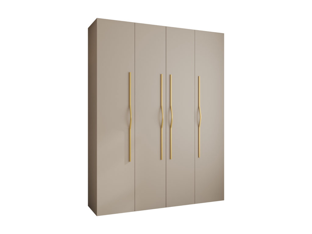 Como 2 245.5/190/50 4-door hinged wardrobe cashmere/gold
