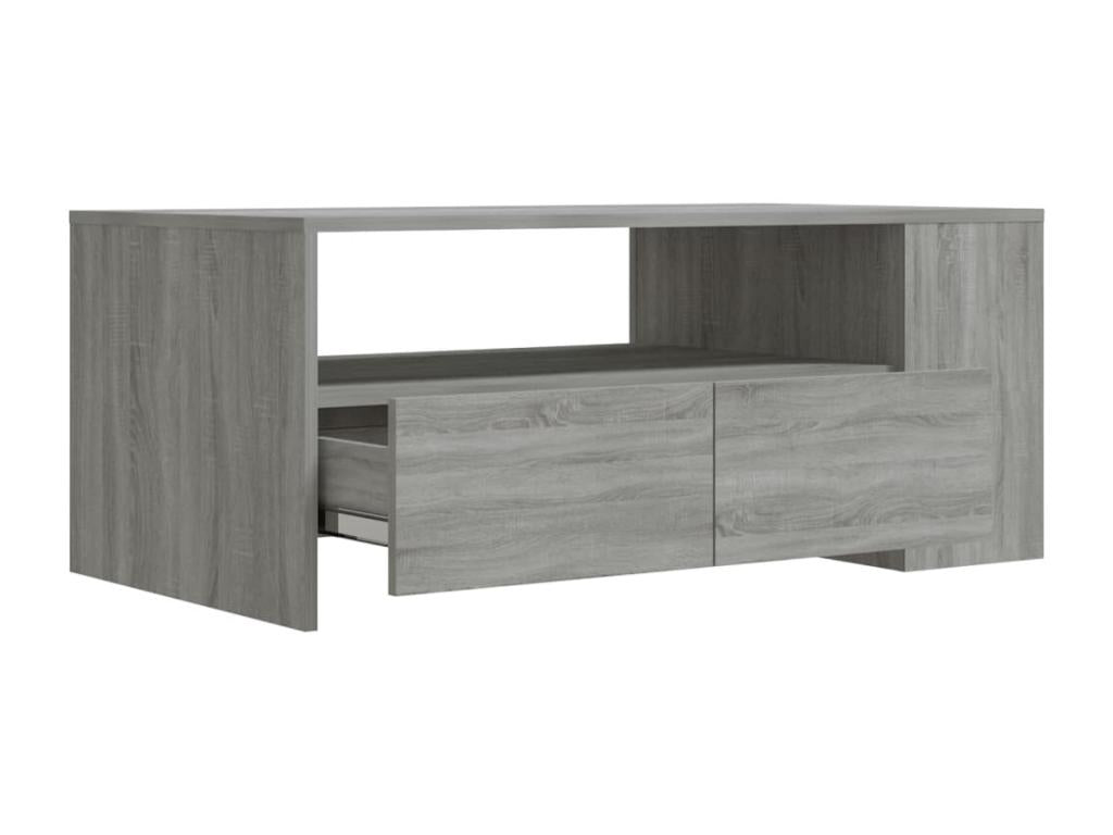 Meubiana coffee table, grey, 102x55x42 cm, engineered wood