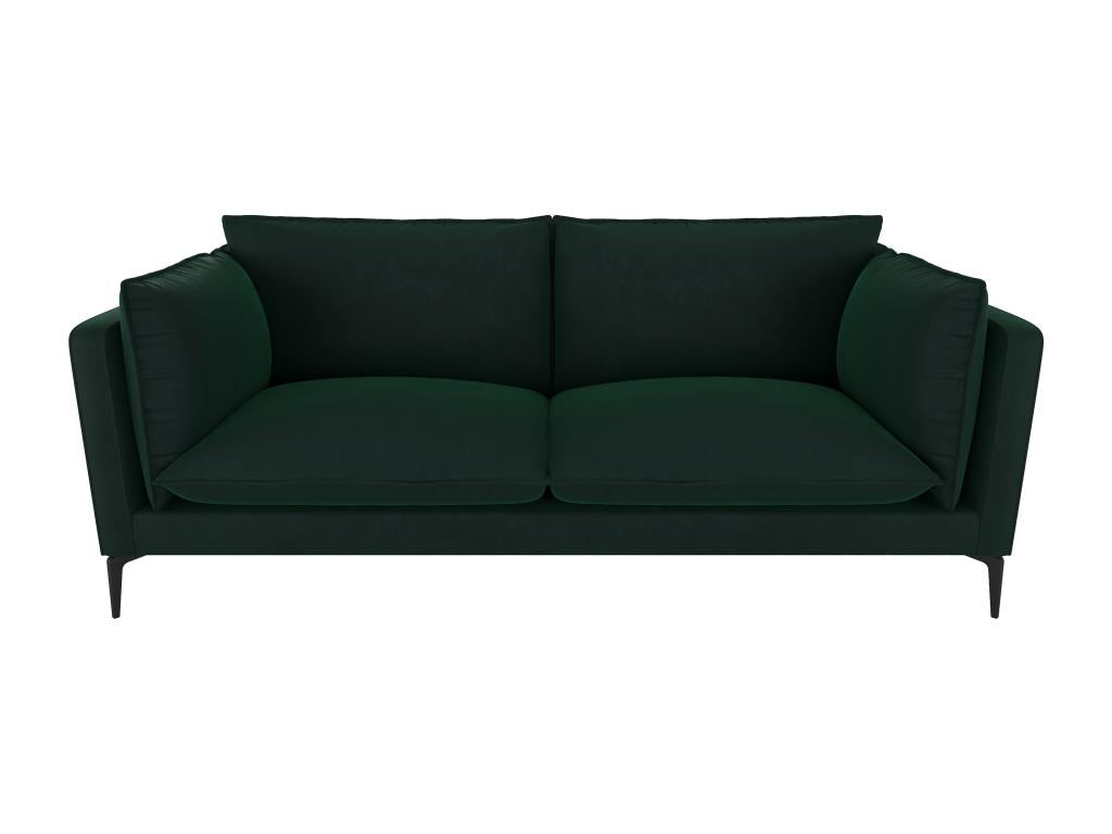 Homzora II 3-seater sofa in fir green velvet