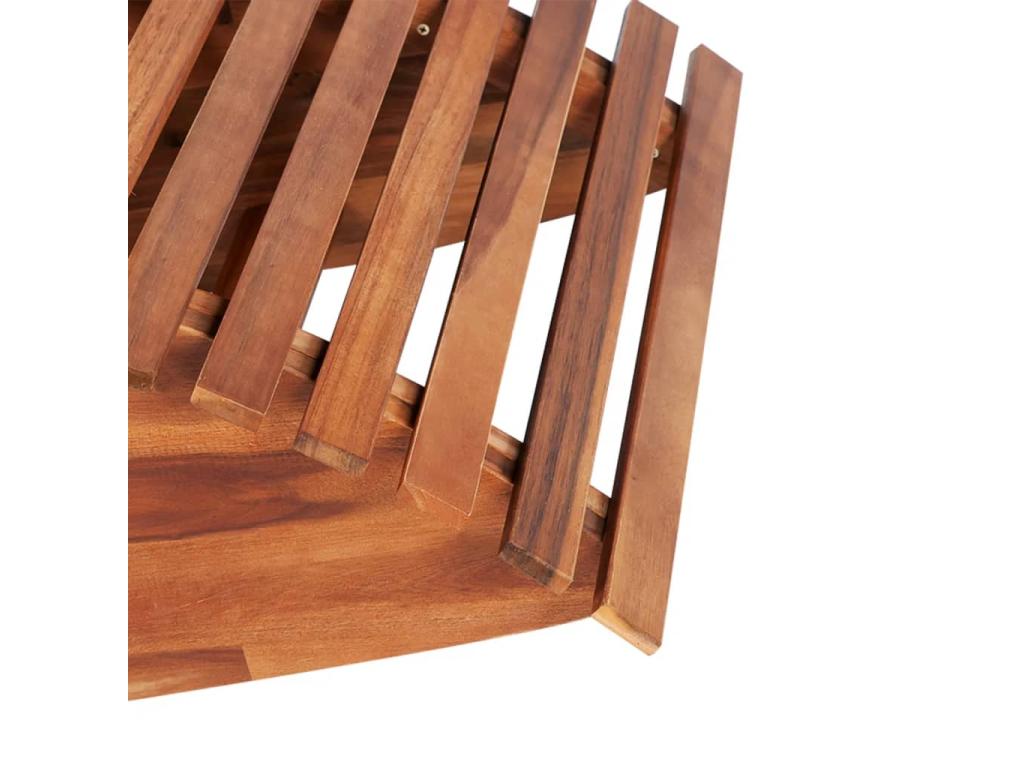 Homzora Wood Rocking Chaise Lounge