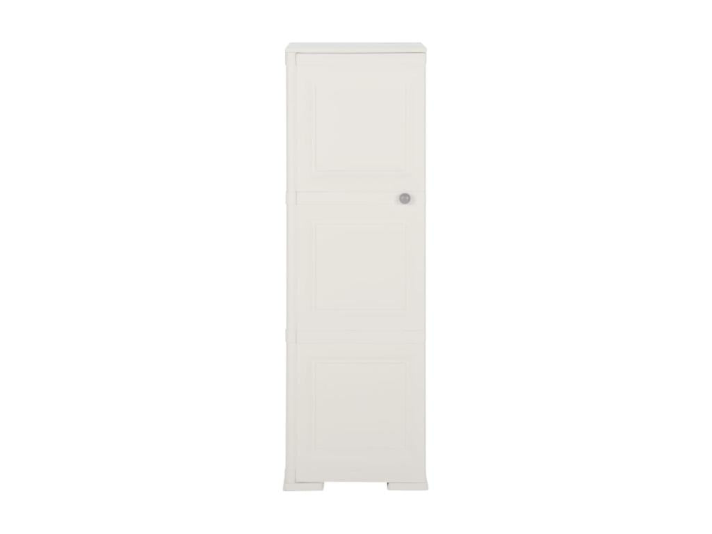 Plastic cabinet 40x43x125 with white angora wood design