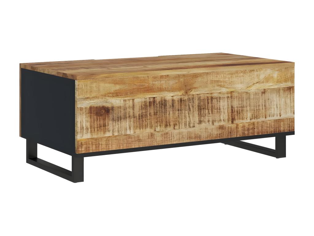 Coffee table 100x54x40cm solid and engineered mango wood
