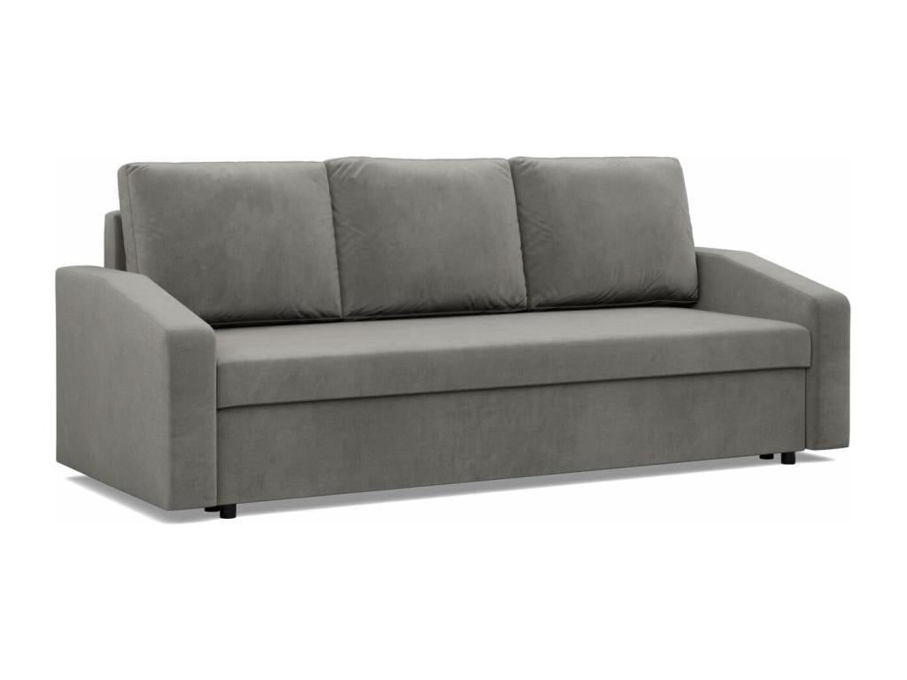 3-seater sofa with sleeper function, light grey