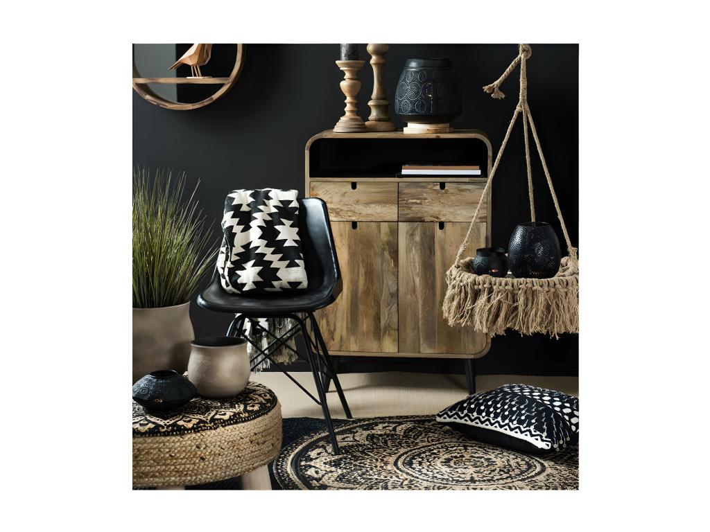 Doucezen Black Faux Leather Chairs - Doucezen