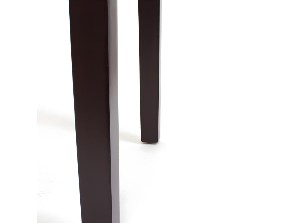 6x M37 dining chairs - matte black faux leather with dark legs